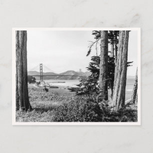 Golden Gate Bridge San Francisco Zwart & Wit Briefkaart