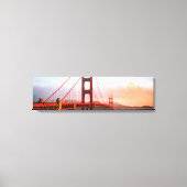 Golden Gate Bridge San Fransico Panoramic Canvas (Voorkant)