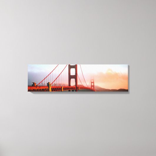 Golden Gate Bridge San Fransico Panoramic Canvas (Voorkant)