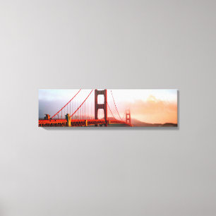 Golden Gate Bridge San Fransico Panoramic Canvas Afdruk