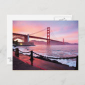 Golden Gate Bridge, schilderachtig foto Briefkaart (Voorkant / Achterkant)