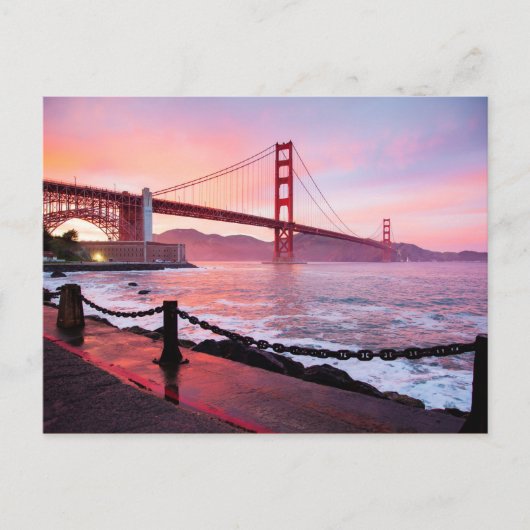 Golden Gate Bridge, schilderachtig foto Briefkaart (Voorkant)