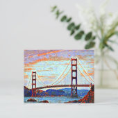 Golden Gate Bridge schilderij Briefkaart (Staand voorkant)