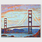 Golden Gate Bridge schilderij Cadeaupapier (Vlak)