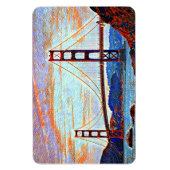 Golden Gate Bridge schilderij Magneet (Verticaal)