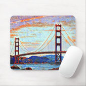 Golden Gate Bridge schilderij Muismat (Met muis)