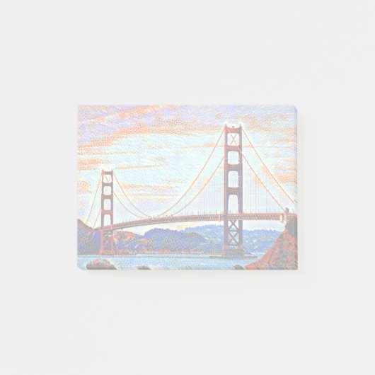Golden Gate Bridge schilderij Post-it® Notes (Voorkant)