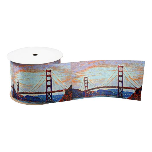 Golden Gate Bridge schilderij Satijnen Lint (Spoel)