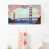 Golden Gate Bridge schilderij Spandoek (Insitu)