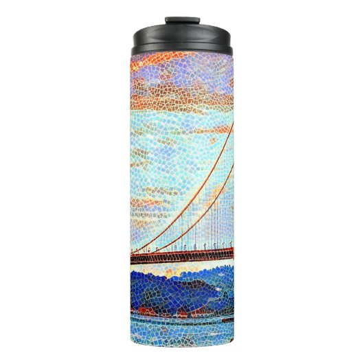 Golden Gate Bridge schilderij Thermosbeker (Voorkant)