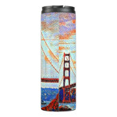 Golden Gate Bridge schilderij Thermosbeker (Achterkant)