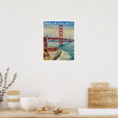  Golden Gate Bridge-schilderijen Poster (Keuken)