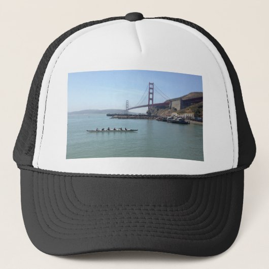 Golden Gate bridge-shirten met uitwijkkano Trucker Pet (Voorkant)