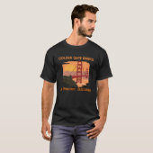 Golden Gate Bridge Souvenir, San Francisco Califor T-shirt (Voorkant volledig)