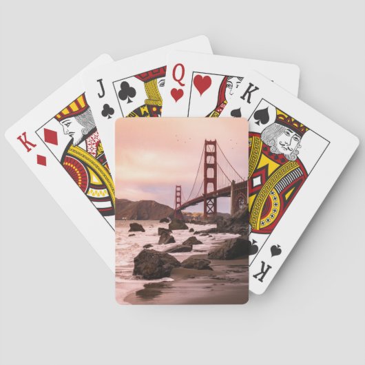 Golden Gate Bridge-spelkaarten, San Francisco Pokerkaarten (Achterkant)