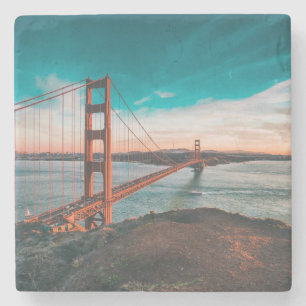 Golden Gate Bridge Stenen Onderzetter
