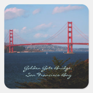Golden Gate Bridge-Sticker Vierkante Sticker