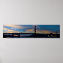 Golden Gate Bridge Sunset Panorama