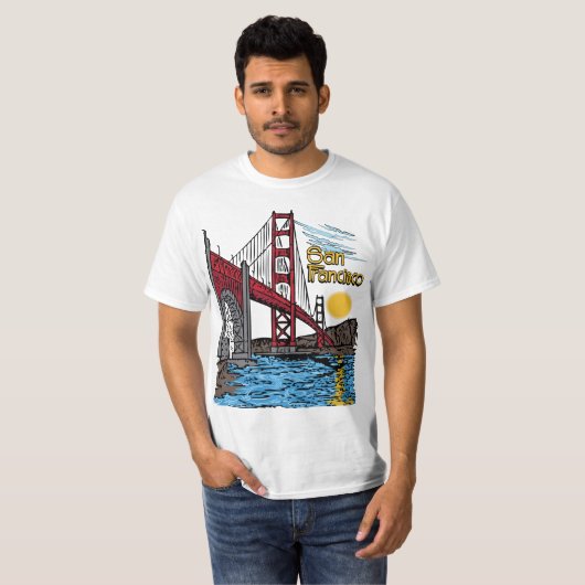 Golden Gate Bridge T-shirt (Voorkant volledig)