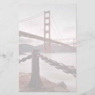 Golden Gate Bridge tegen bergen Briefpapier