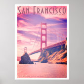  Golden Gate Bridge Travel Poster (Voorkant)