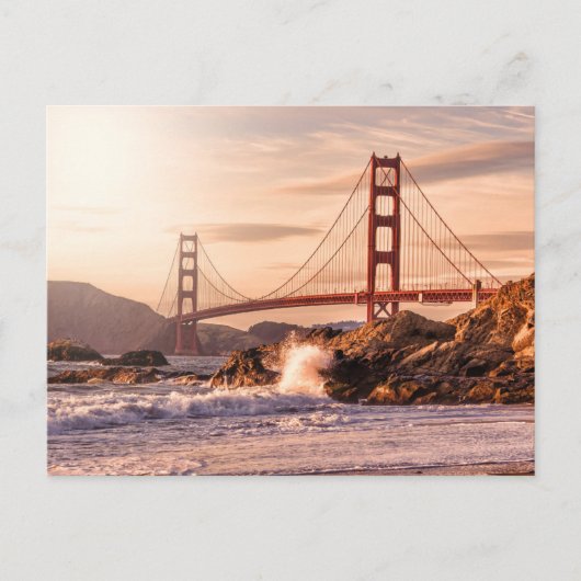Golden Gate Bridge uit Baker Beach Briefkaart (Voorkant)