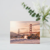 Golden Gate Bridge uit Baker Beach Briefkaart (Staand voorkant)