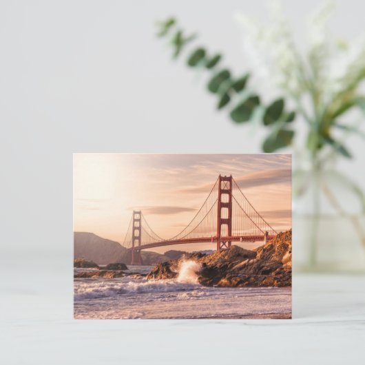 Golden Gate Bridge uit Baker Beach Briefkaart (Staand voorkant)