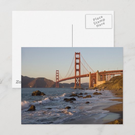 Golden Gate Bridge uit Baker Beach Briefkaart (Voorkant / Achterkant)