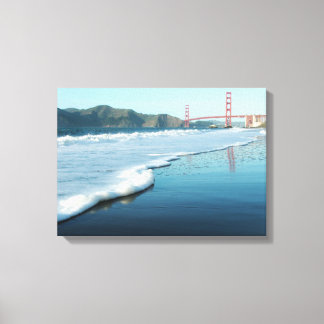 Golden Gate Bridge uit Baker Beach Canvas Afdruk