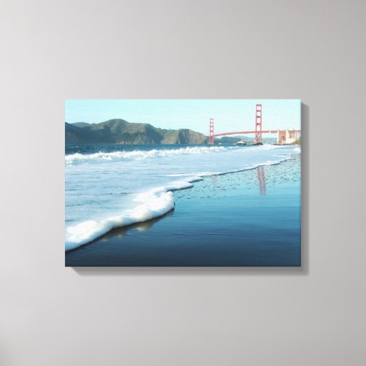 Golden Gate Bridge uit Baker Beach Canvas Afdruk (Voorkant)