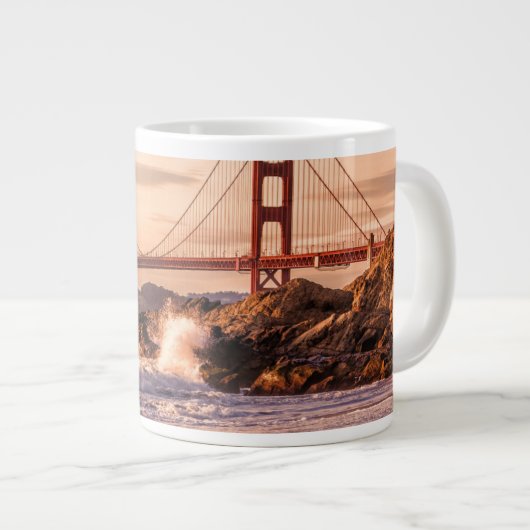 Golden Gate Bridge uit Baker Beach Grote Koffiekop (Voorkant rechts)
