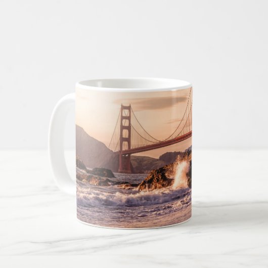 Golden Gate Bridge uit Baker Beach Koffiemok (Voorkant links)