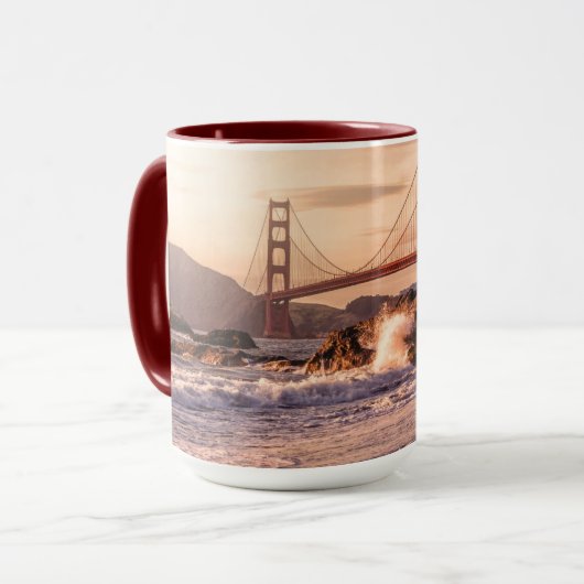 Golden Gate Bridge uit Baker Beach Mok (Voorkant links)