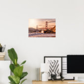 Golden Gate Bridge uit Baker Beach Poster (Thuiskantoor)