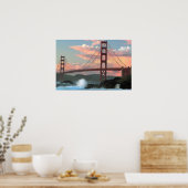 Golden Gate Bridge uit Baker Beach Poster (Keuken)
