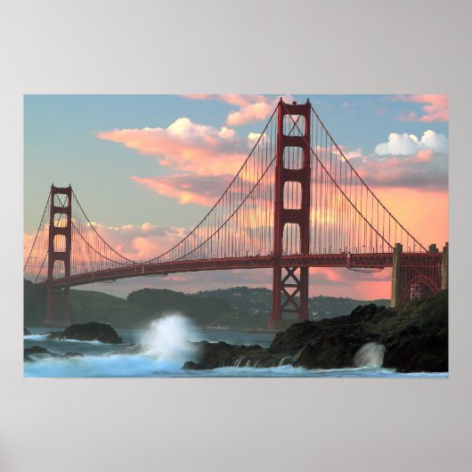 Golden Gate Bridge uit Baker Beach Poster (Voorkant)