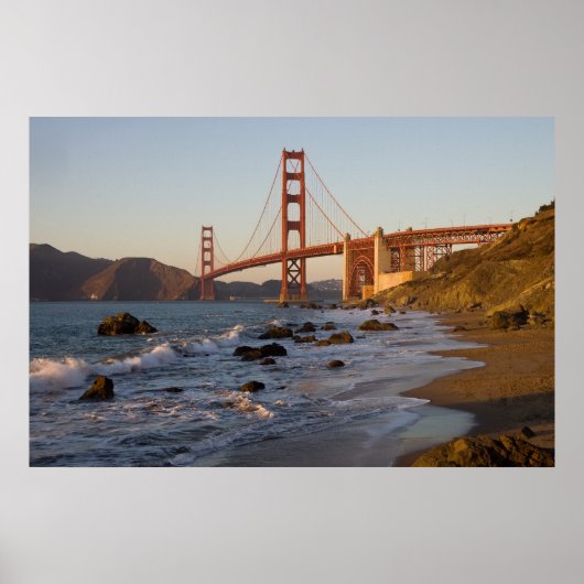 Golden Gate Bridge uit Baker Beach Poster (Voorkant)