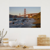 Golden Gate Bridge uit Baker Beach Poster (Keuken)