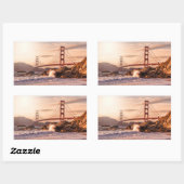 Golden Gate Bridge uit Baker Beach Rechthoekige Sticker (Vel)