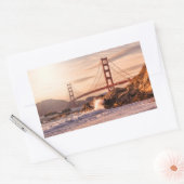 Golden Gate Bridge uit Baker Beach Rechthoekige Sticker (Envelop)