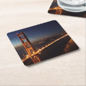 Golden Gate Bridge uit Marin headlands Kartonnen Onderzetters (Schuin)