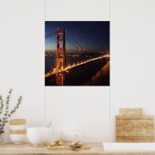 Golden Gate Bridge uit Marin headlands Poster (Keuken)