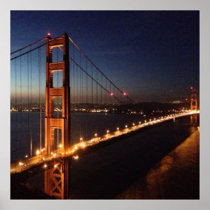 Golden Gate Bridge uit Marin headlands Poster