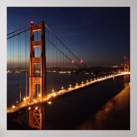 Golden Gate Bridge uit Marin headlands Poster (Voorkant)