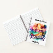 Golden Gate Bridge uitzicht bij zonsondergang met  Notitieboek (Binnen)