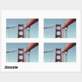 Golden Gate Bridge, unieke San Francisco Foto Rechthoekige Sticker (Vel)