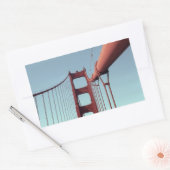 Golden Gate Bridge, unieke San Francisco Foto Rechthoekige Sticker (Envelop)