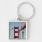 Golden Gate Bridge, unieke San Francisco Foto Sleutelhanger (Voorkant)