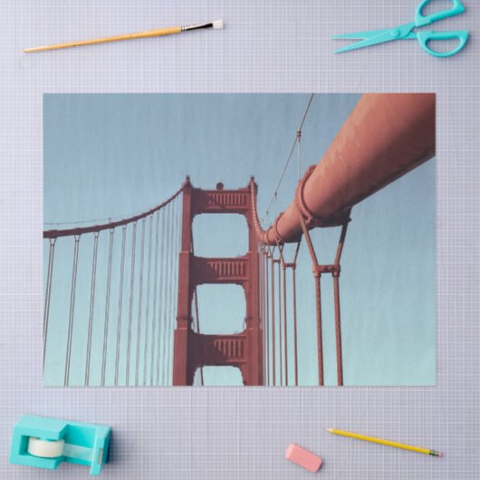 Golden Gate Bridge, unieke San Francisco Foto Tissuepapier (Craft)